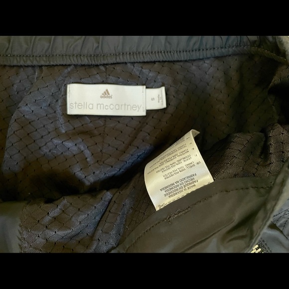 SOLD - Stella McCartney Adidas track pant with convertible split hem black,small - Picture 9 of 9